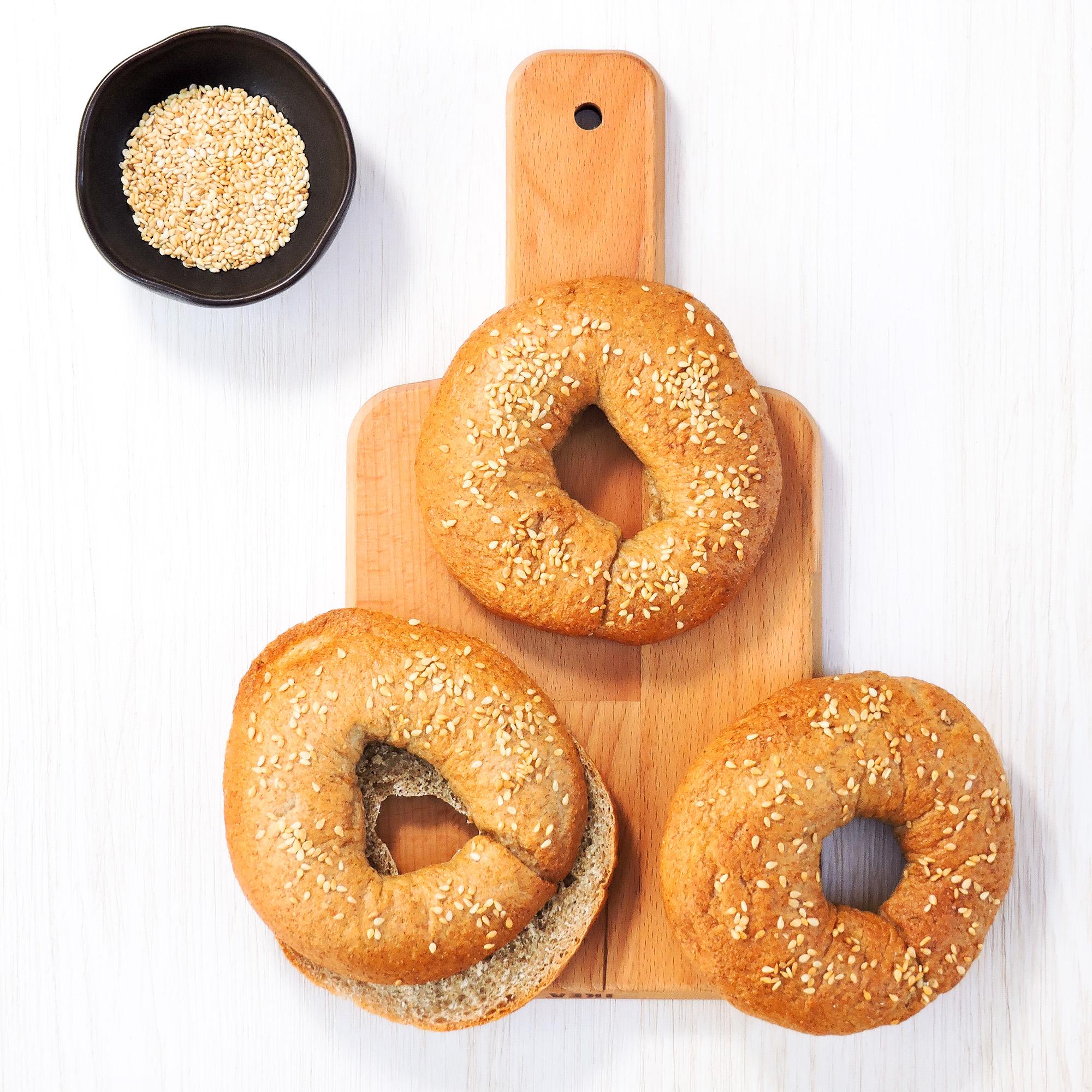 Brown Bagel 4Pcs