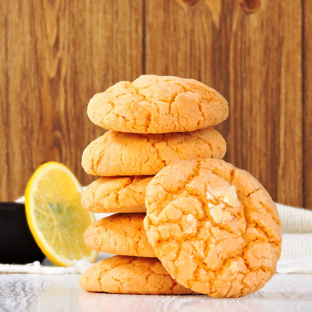Orange Crinkle Cookie 3Pcs